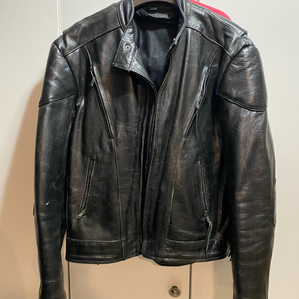 Motorcycle jacket slightly worn